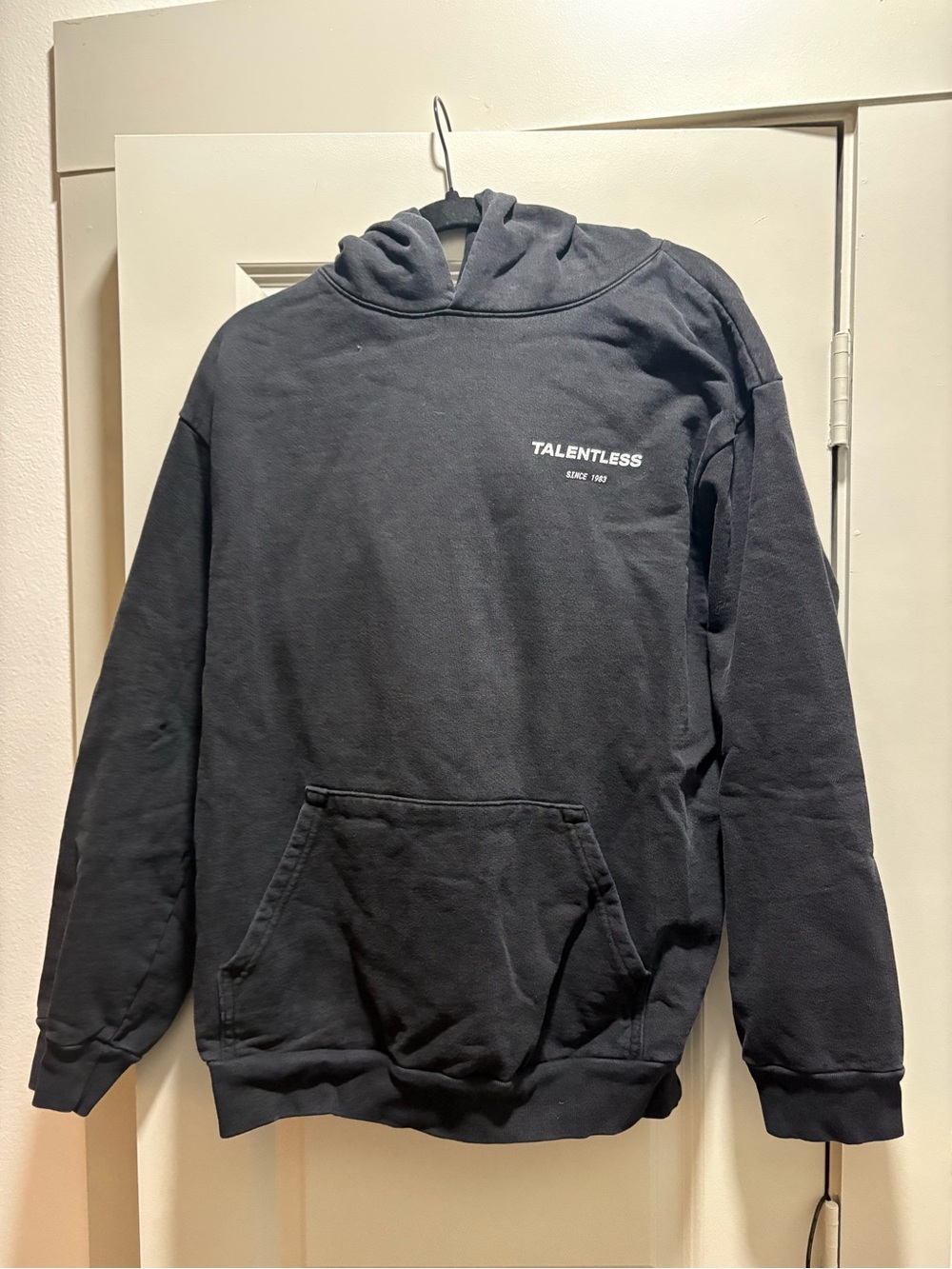 TALENTLESS Black Logo Pullover Hoodie